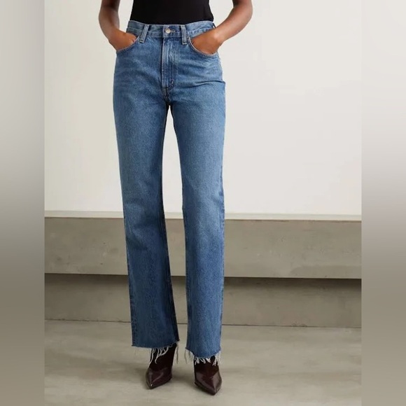 AGOLDE Jeans Women’s Sz 25 Mid to High Rise Relaxed Bootcut Jeans Organic Cotton - Picture 1 of 13